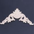 1pcs Wood Oak Carved Corner Onlay Applique (20*5cm)