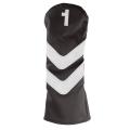 4 Pieces Waterproof Pu Leather Golf Head Cover Protector,brown