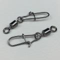 50pcs/lot Bearing Rolling Stainless Steel Fishhook Lure Tackle 4#