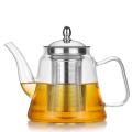 Glas Coffee Kettle with Stainless Steel Infuser Stovetop 34oz Slim