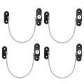 Window Limiter Baby Door Lock Children Window Lock Black 4pcs