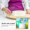Acrylic Cake Spatula Cake Scraper Fondant Smoother,for Kitchen Baking
