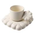 Creative Cute Biscuit Ceramic Coffee Cup Set (white)