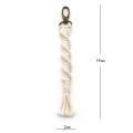 20 Pieces Macrame Keychains with Tassels for Car Key Phone Wallet