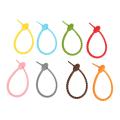 40pcs Colorful Silicone Ties Bag Clip,all-purpose Silicone Ties