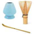 Japanese Bamboo Matcha Tea Ceremony Bamboo Brush Tool Grinder(blue)