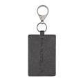 Key Card Holder for Tesla Model 3, Light Leather with Keychain Red