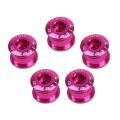 Litepro 5pcs Bicycle Wheel Bolt for Crankset Bike Parts Pink