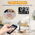 Digital Clock Large Display, Led Wall Clock for Home Office A