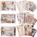 600 Pieces Vintage Stickers Journaling Paper Scrapbook Paper Stickers