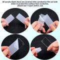 146 Pcs Acrylic Keychain Blank Set, for Diy Projects and Crafts