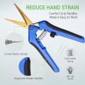 Garden Hand Trimmer, with Stainless Steel Blade, 1 Pack, Blue