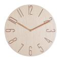 Simple Wall Clock 12inch Living Room Home Watch Fashion Bedroom-beige