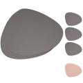 Placemats Leather and Coasters, Washable Placemats (grey Pink)