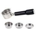 51mm Stainless Steel Coffee Machine Bottomless Filter Holder