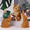 Cute Cartoon Bunny Garden Decoration Rabbit Garden Hanging Ornament-a