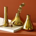 Nordic Home Office Desktop Decoration Luxury Vases Plated Gold B