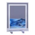 Moving Sand Picture Ornaments 3d Vision Flowing Sand Painting Blue