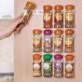 Kitchen Spice Jar Rack Wall-mounted Adhesive Seasoning Bottles Holder