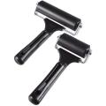 Rubber Roller, Set Of 2 (6 & 10cm), Ink Brayer Roller for Printmaking