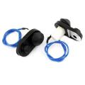 2 Pcs Car Vehicle Interior Door Courtesy Light Switch Button Black