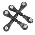 3pcs Metal Steering Rod Link Rod Tie Rod for Tamiya Tt-01 Tt01,black