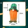 St. Patrick's Day Gnome Plush Doll Handmade Irish Elf Home Ornaments