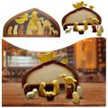 Wooden Jesus Puzzles Nativity Puzzle with Wood Design for Kids Adult