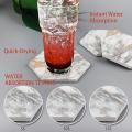 Coasters for Drinks Absorbent, for Wooden Table with Metal Holder