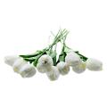 10 Pcs White Tulip Flower Latex Real Touch for Wedding Bouquet Kc456