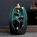 Backflow Censer Smoking Flow Ceramic Incense Holder Decoration -b