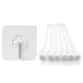 6 Pack Tension Rods,spring Cupboard Bars Rod Curtain Rods White