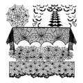 Decorations Black Spider Web Tablecloth for Halloween Decor