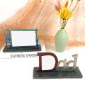 2pcs Diy Photo Dad Photo Frame Stand Set Decor Father's Day Resin A