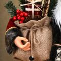 45cm Christmas Supplies Rose Red Robe Santa Claus Doll Ornaments-b