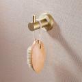 2pcs Bathroom Towel Hook Brushed Gold Stainless Steel Accessories