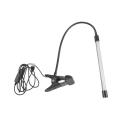 8w Led Clip On Lamp, with 3 Modes 2m Cable 10 Levels Clamp