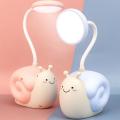 Led Children Table Lamp with Pen Storage Study Desk Lamp A