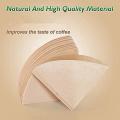 100pcs Coffee Paper Disposable V60 Cone Unbleached Brown Coffee Paper