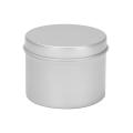 24 Pack Round Metal Tins Box Candle Tin Black Aluminum Jar Storage
