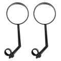 2x Mirror Of Bicycle Handlebar with Support Mirror Convex Mirror