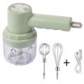 3in1 Electric Blender Wireless Food Cream Mixer Usb Grinder Green