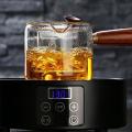 Glass Steaming Teapot Heat-resistant Wooden Handle Tea Steamer