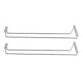 17-inch Stainless Steel Wine Glass Rack, for Kitchen,2 Pcs