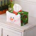 New Christmas Decoration Tissue Cover Case Christmas Tissue Box Red