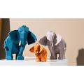 Geometry Elephant Figurine Resin for Home Office Hotel Decoration L