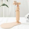 Adjustable Embroidery Hoop Stand Desktop Cross Stitch Holder Wooden