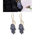 4 Pcs Keychain Pendants Evil Eye Keychain for Womens and Mens (blue)