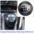 6 Speed Rs Carbon Fiber Gear Shift Knob for Ford Focus Rs Fiesta