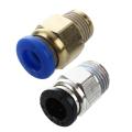 10 Pcs 1/4 Inch Pt Male Thread 8mm Push In Joint Pneumatic Connector